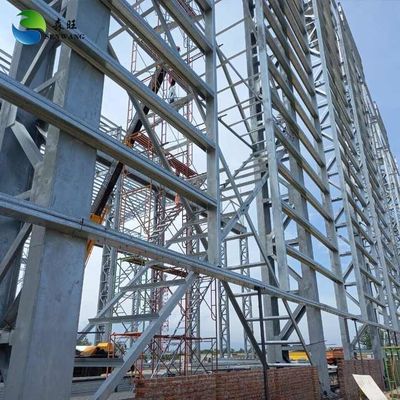 사전 제조 된 창고 철강 구조 작업실 건물 쉽게 조립 / 해체