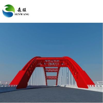 견고한 지속가능한 H 강철 구조 다리 바람 막고 높은 강도