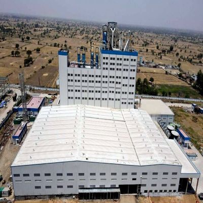 방풍 아연 도금 또는 도장 강철 구조 창고 (넓은 스팬 강철 프레임 건물)