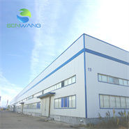 방화성 샌드위치 패널을 갖춘 전조 철강 구조 창고