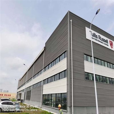 지진 저항성 9점 가벼운 강철 Q355 주요 프레임 구조 작업장 짧은 건설 기간