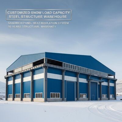 Q235 Q355B 강철 등급, 부식 방지 및 사용자 정의 가능한 부하 용량을 갖춘 아연 도금 강철 구조 워크샵