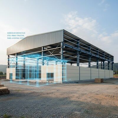 지진 저항성 8등급 강철 구조물 용기화 표면 처리 및 바람 부하 0.35 kN/m2