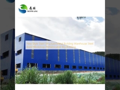 새로운 스타일 철강 구조 금속 건물 창고 철강 건물 워크샵 사전 제조 된 큰 건물